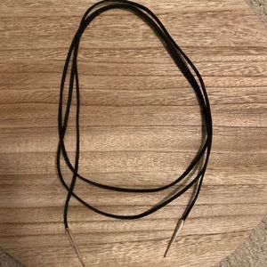 Kendra Scott Pierce Black Leather Necklace